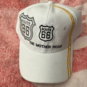 White Route 66 The Mother Road Hat